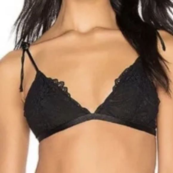 NWT Free People Mila Tie Strap Lace Bralette - Picture 4 of 5